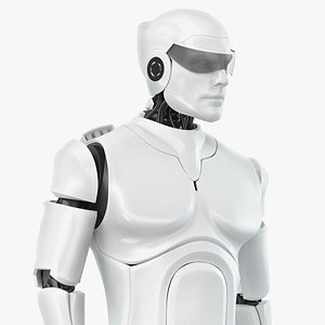 Male Cyborg Robot Rig