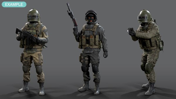 Russian special force soldier 3D model - TurboSquid 1596936