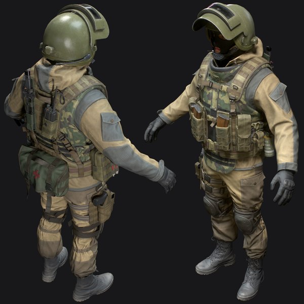 Russian special force soldier 3D model - TurboSquid 1596936