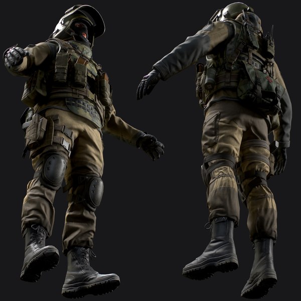 Russian special force soldier 3D model - TurboSquid 1596936