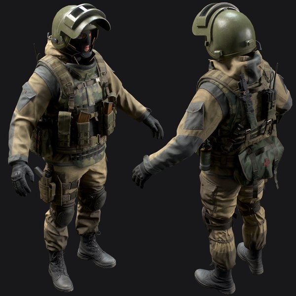 Russian special force soldier 3D model - TurboSquid 1596936