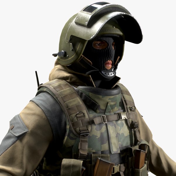 russian special force soldier 3D model