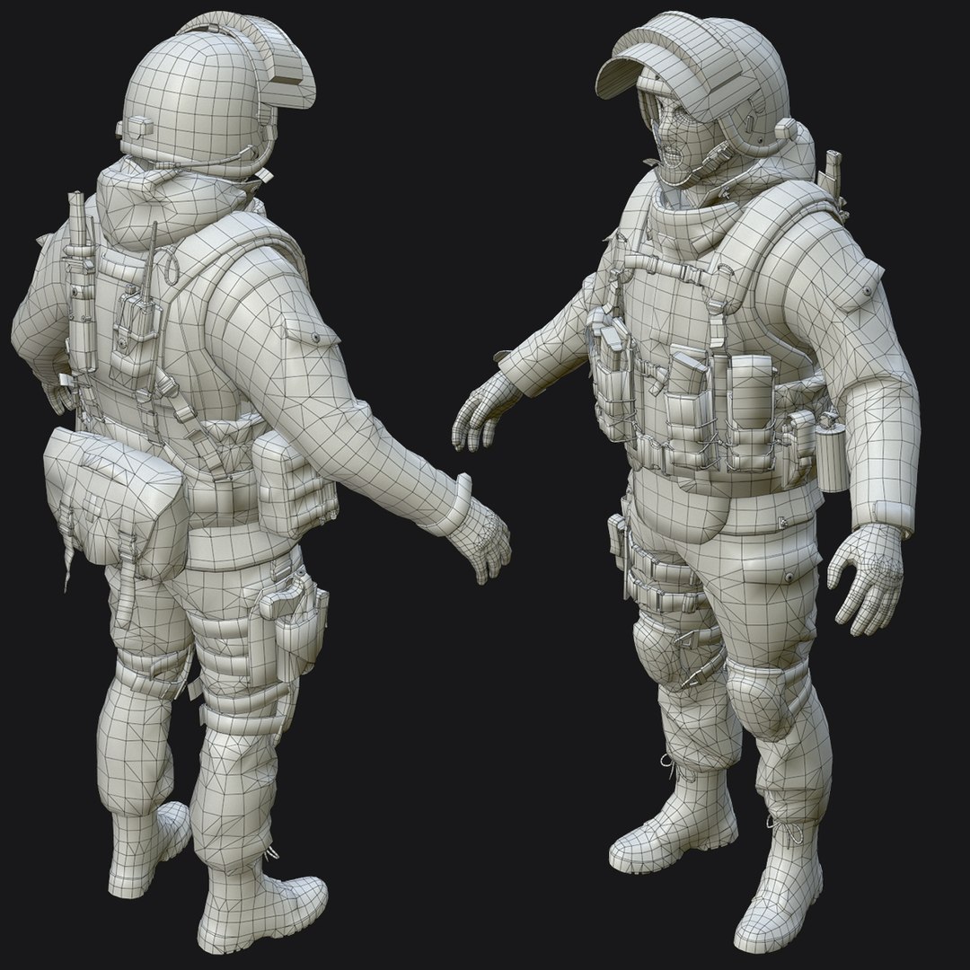 Russian special force soldier 3D model - TurboSquid 1596936