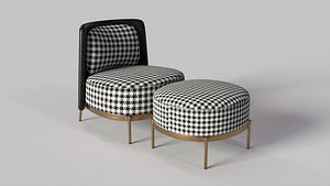 Minotti Tape Armchair FootStool