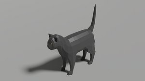 Low-poly Cat model