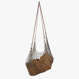Hanging Cargo Rope Net with wooden Crates