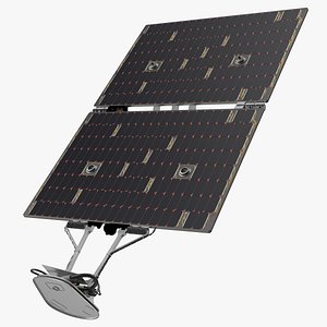 solar panels spacecraft spaceship 3D model