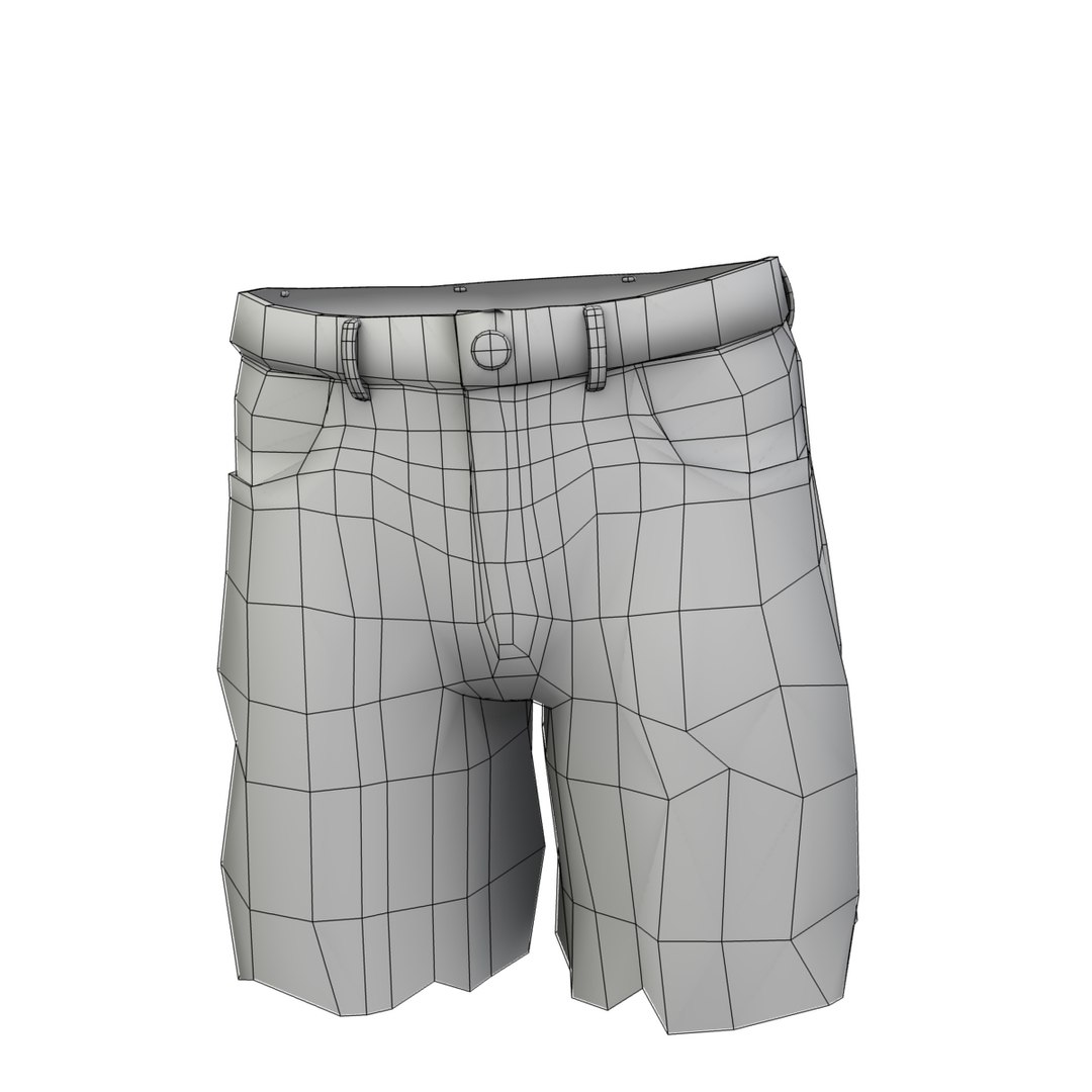 Ripped Shirt Shorts 3d Max