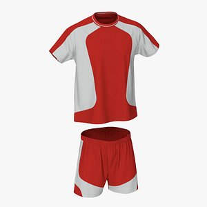 3D Soccer Jersey and Shorts Set