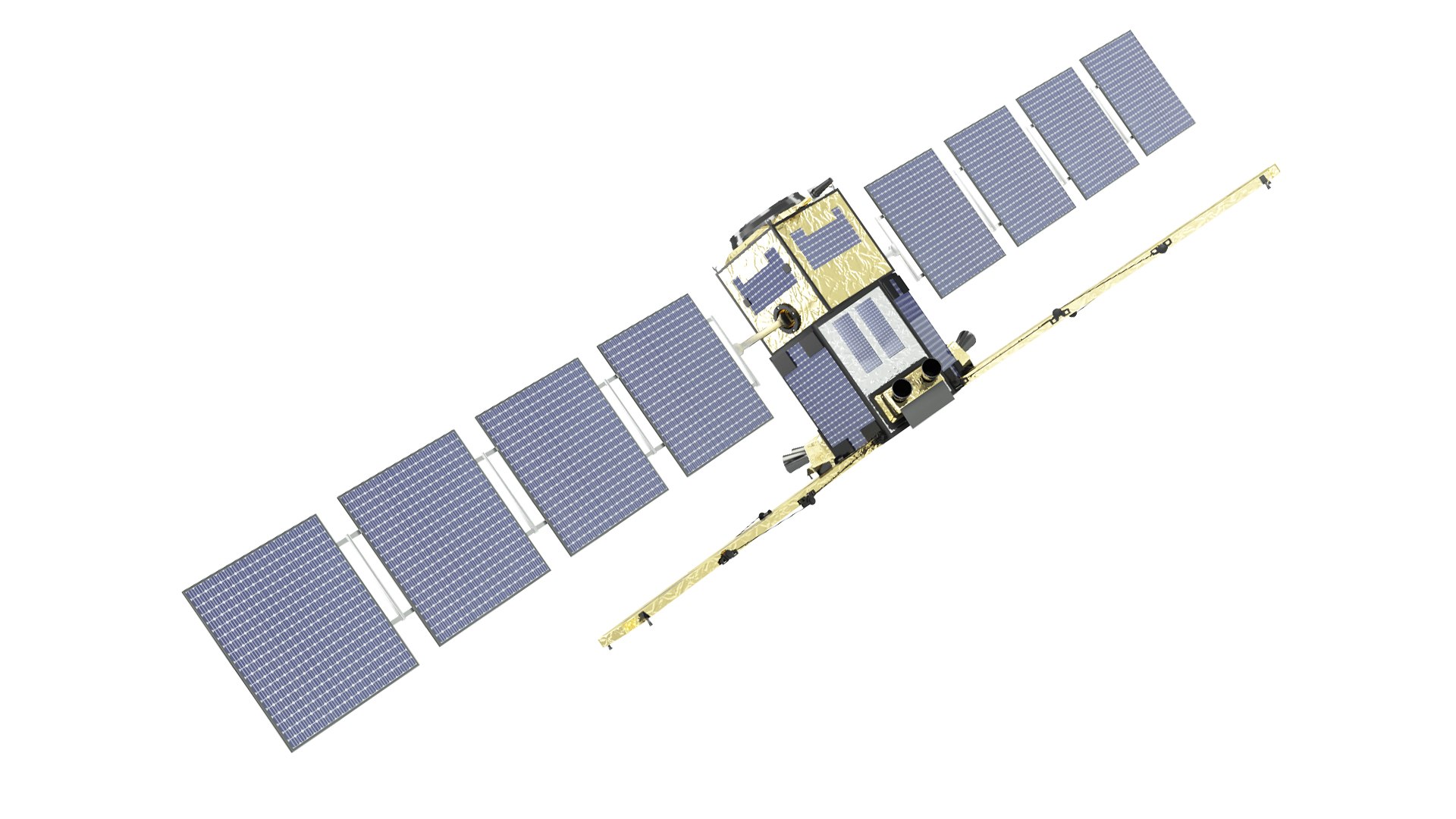 3d Model Satellite Smos