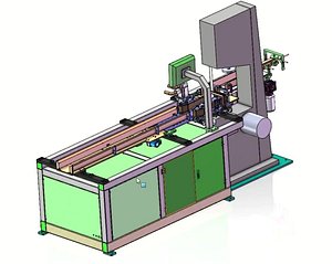 3D High-Speed Band Saw Toilet Paper Roll Cutting Machine
