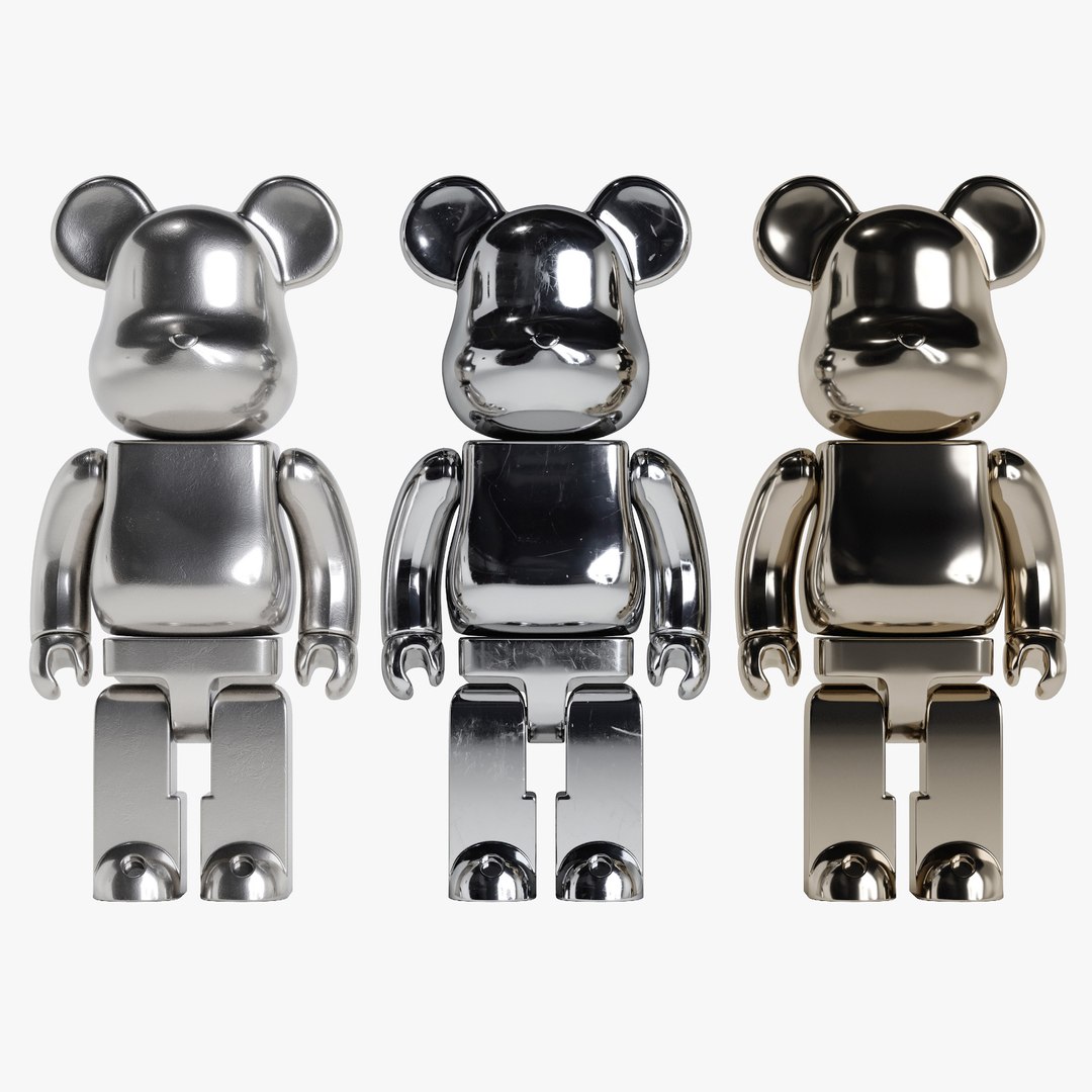 Bearbrick bear metal 3D TurboSquid 1695207