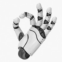 Articulated Robotic Hand Module Rigged for Maya