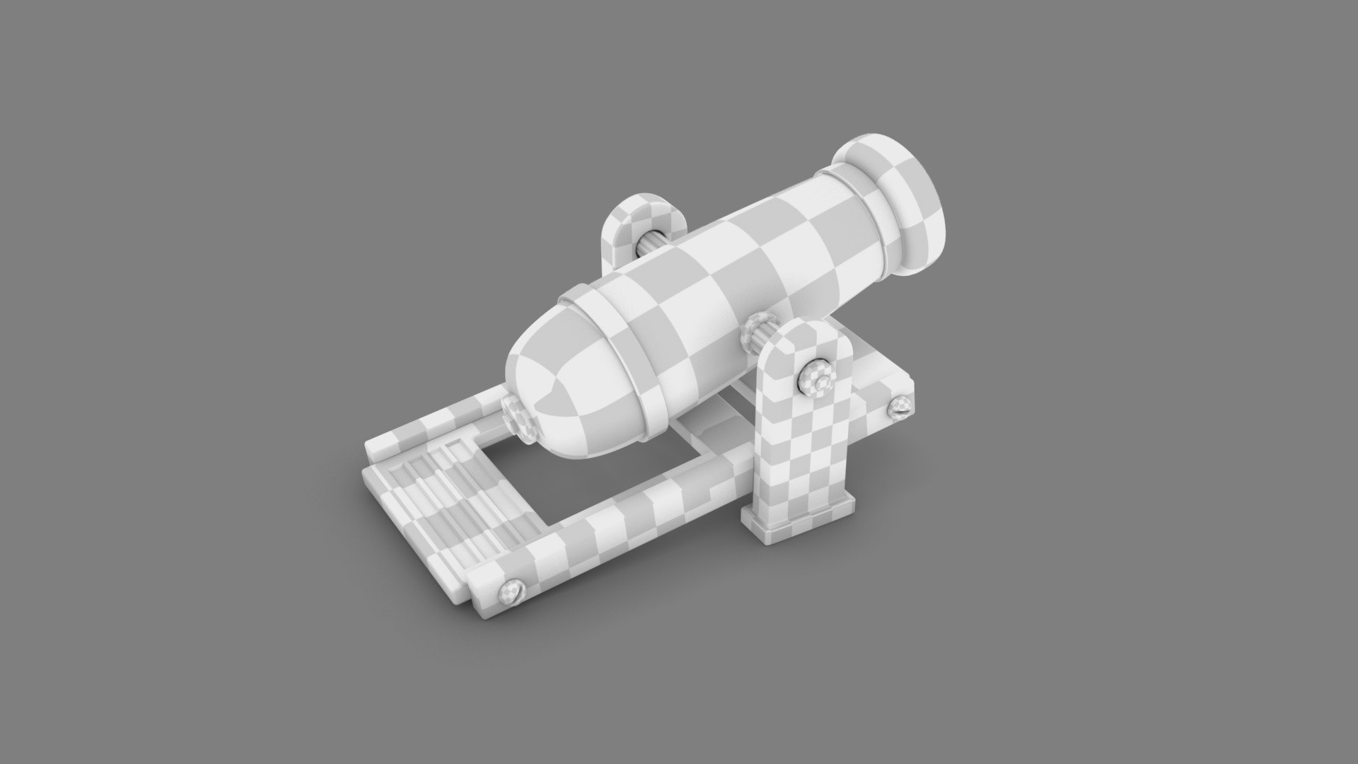 3D non-realistic cannon https://p.turbosquid.com/ts-thumb/f7/Z2qkRt/uD7hylty/cannon_cheker_00000/jpg/1587435025/1920x1080/fit_q87/34050ab0f9bf46ac02222308d14e6dfe4c0d396f/cannon_cheker_00000.jpg