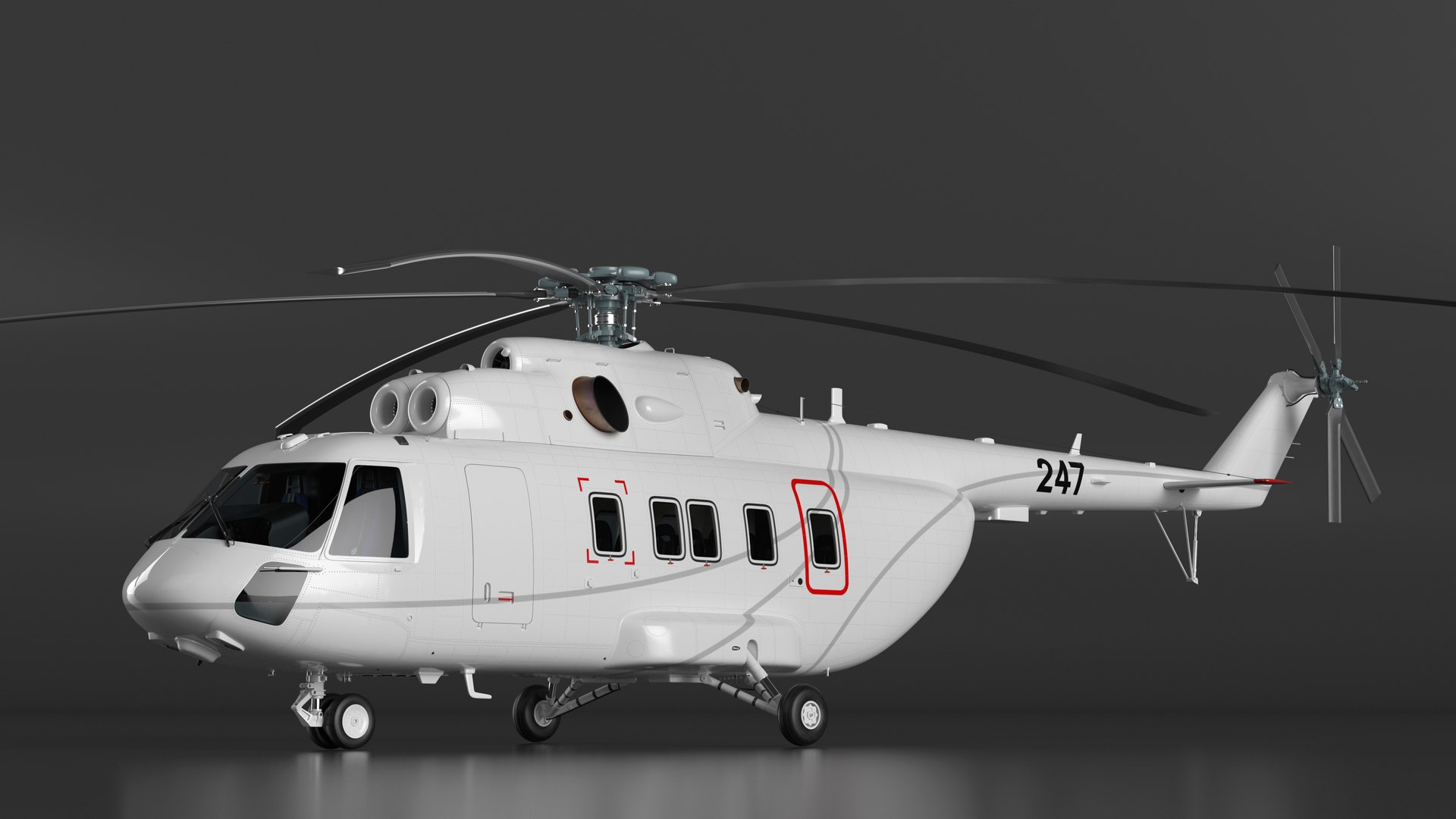 Helicopter MI-171 A3 White model https://p.turbosquid.com/ts-thumb/f7/ZMPIBS/Bu/helicoptermi171a3white3dmodel022/jpg/1710440088/1920x1080/fit_q87/e6d5ca591a0f1ca44b2f00c6b5f0e55db75fc4c1/helicoptermi171a3white3dmodel022.jpg