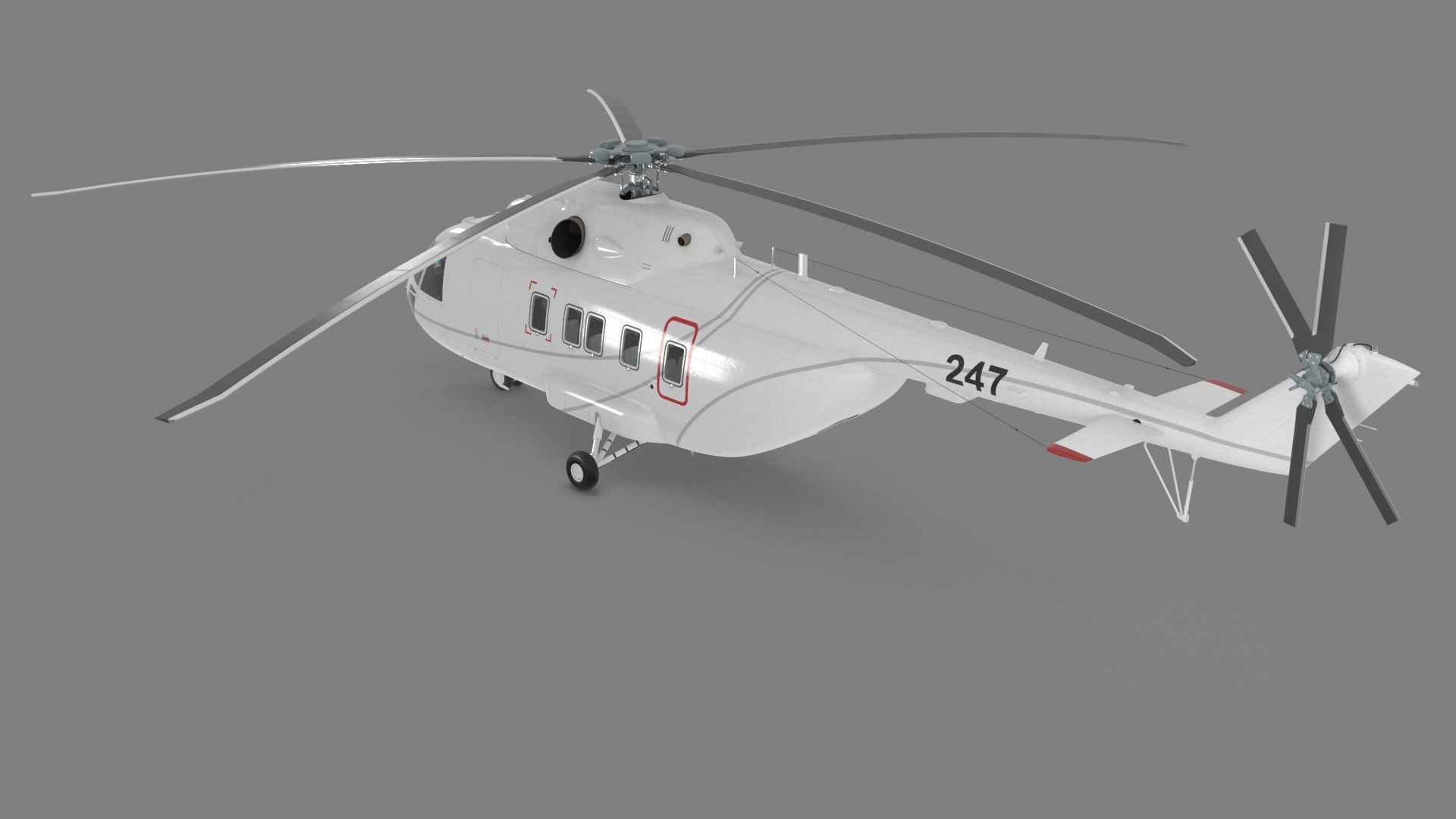 Helicopter MI-171 A3 White model https://p.turbosquid.com/ts-thumb/f7/ZMPIBS/KW/helicoptermi171a3white3dmodel047/jpg/1710440232/1920x1080/fit_q87/94725713dfebb104182f804db014c1fa943ec262/helicoptermi171a3white3dmodel047.jpg