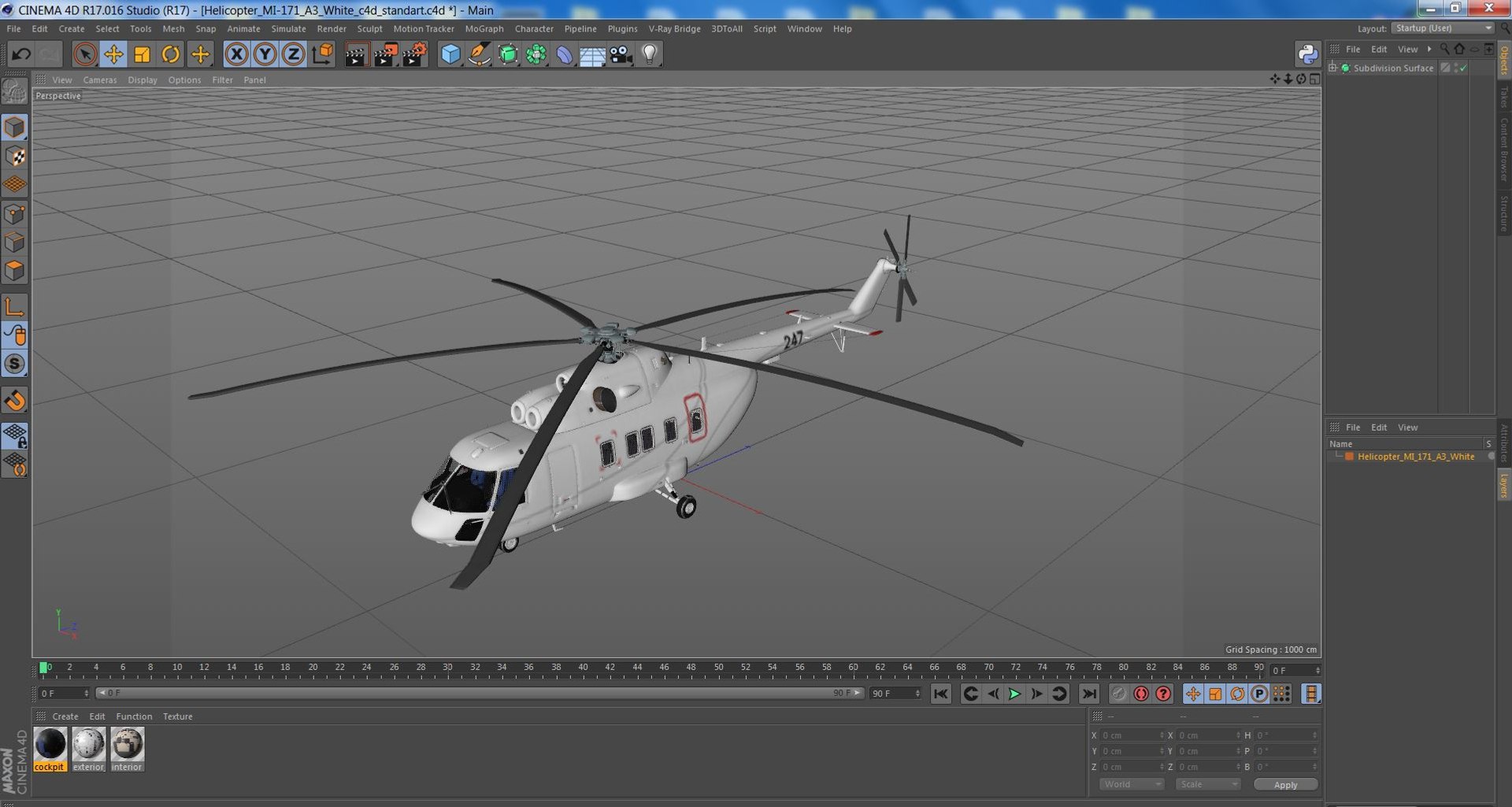 Helicopter MI-171 A3 White model https://p.turbosquid.com/ts-thumb/f7/ZMPIBS/o0/helicoptermi171a3white3dmodel058/jpg/1710440281/1920x1080/fit_q87/37a6b3b48cc18b193574faa9fab372ef990569e3/helicoptermi171a3white3dmodel058.jpg