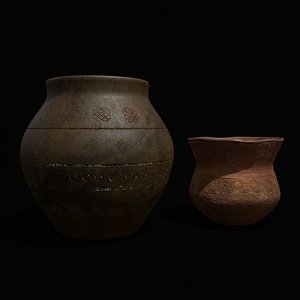 Pottery Cups 3D