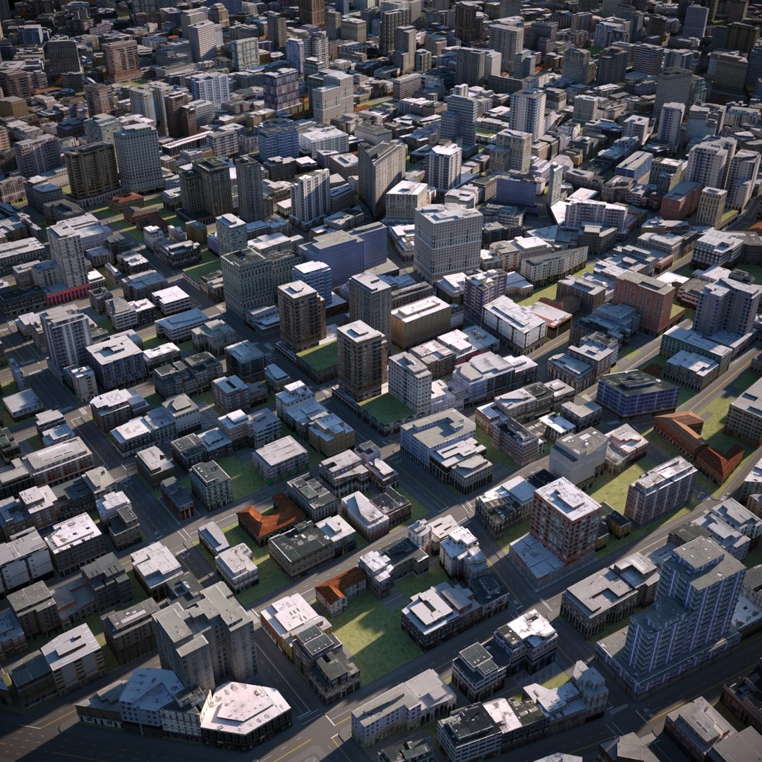 3D city cityscape - TurboSquid 1463149