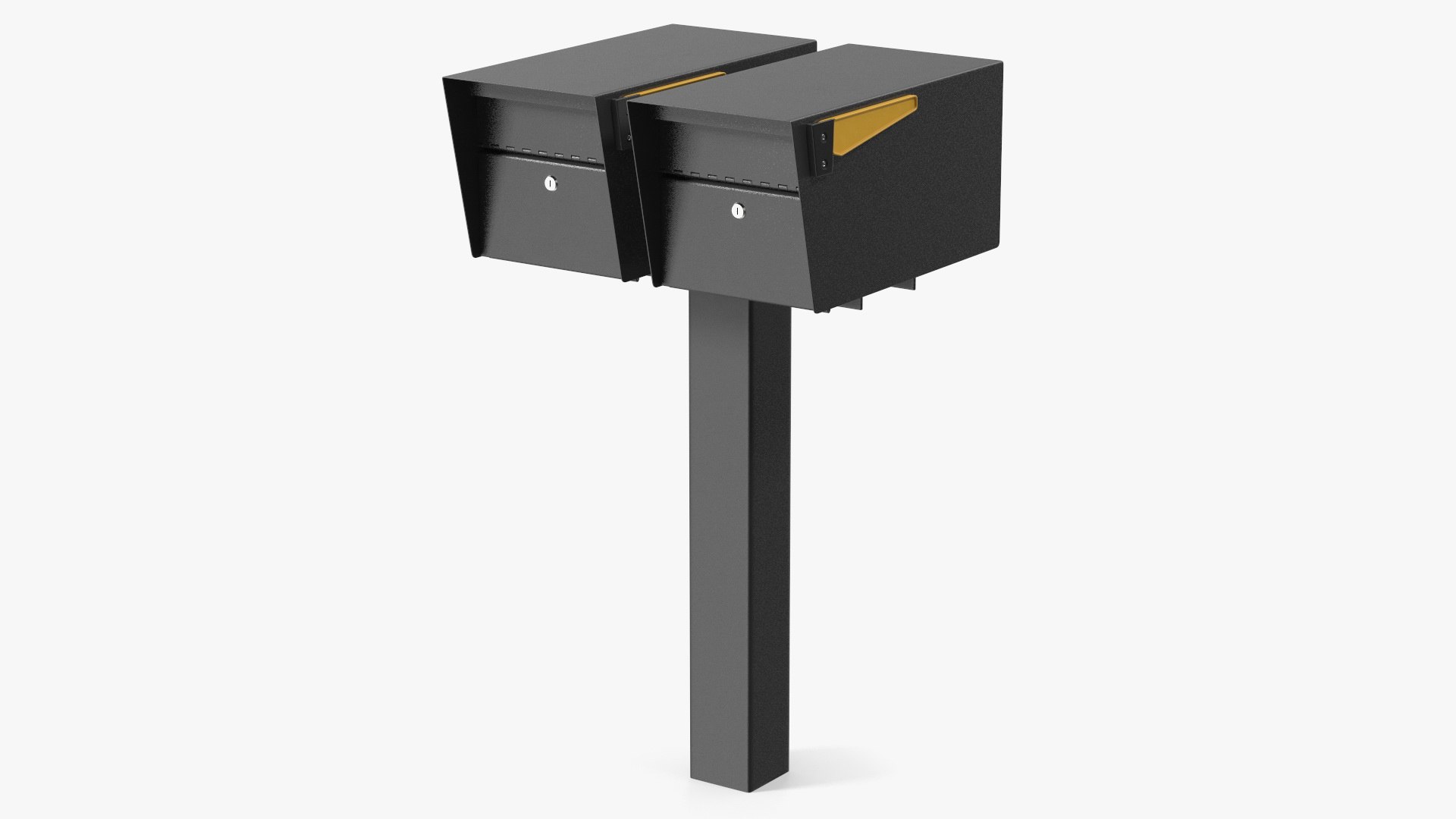 3D Two Doors Mailbox Cluster Model - TurboSquid 2015853