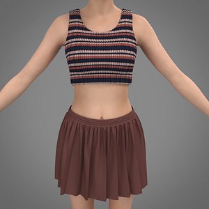 Female sportswear 3D