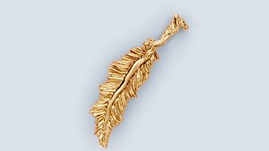 3D model Feather Pendant 2