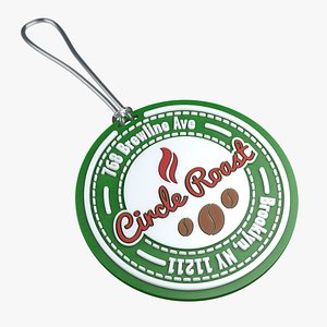 3D Luggage tag model