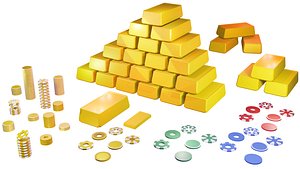 gold 3D model