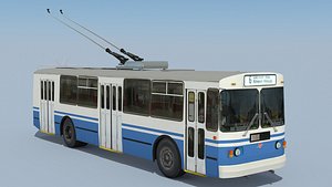 3d soviet trolleybus ziu-682g-016 1998