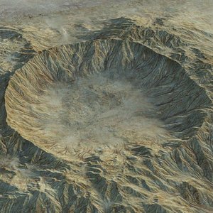 Terrain Crater Landscape 25