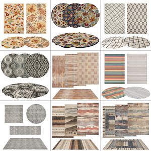 9 in 1 Rug Collection No 29 3D model
