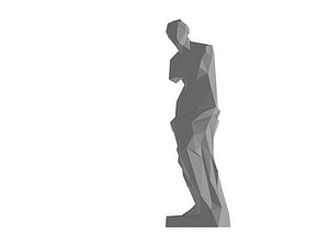 3D Low Poly Venus de Milo model