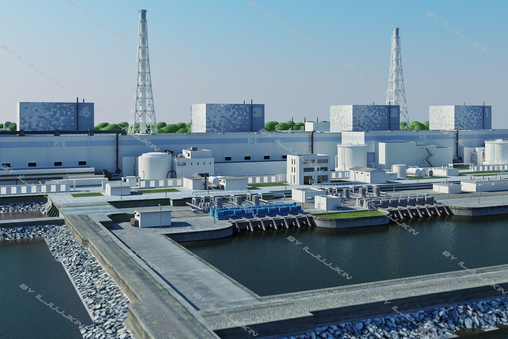 C4d Nuclear Power Plant Fukushima