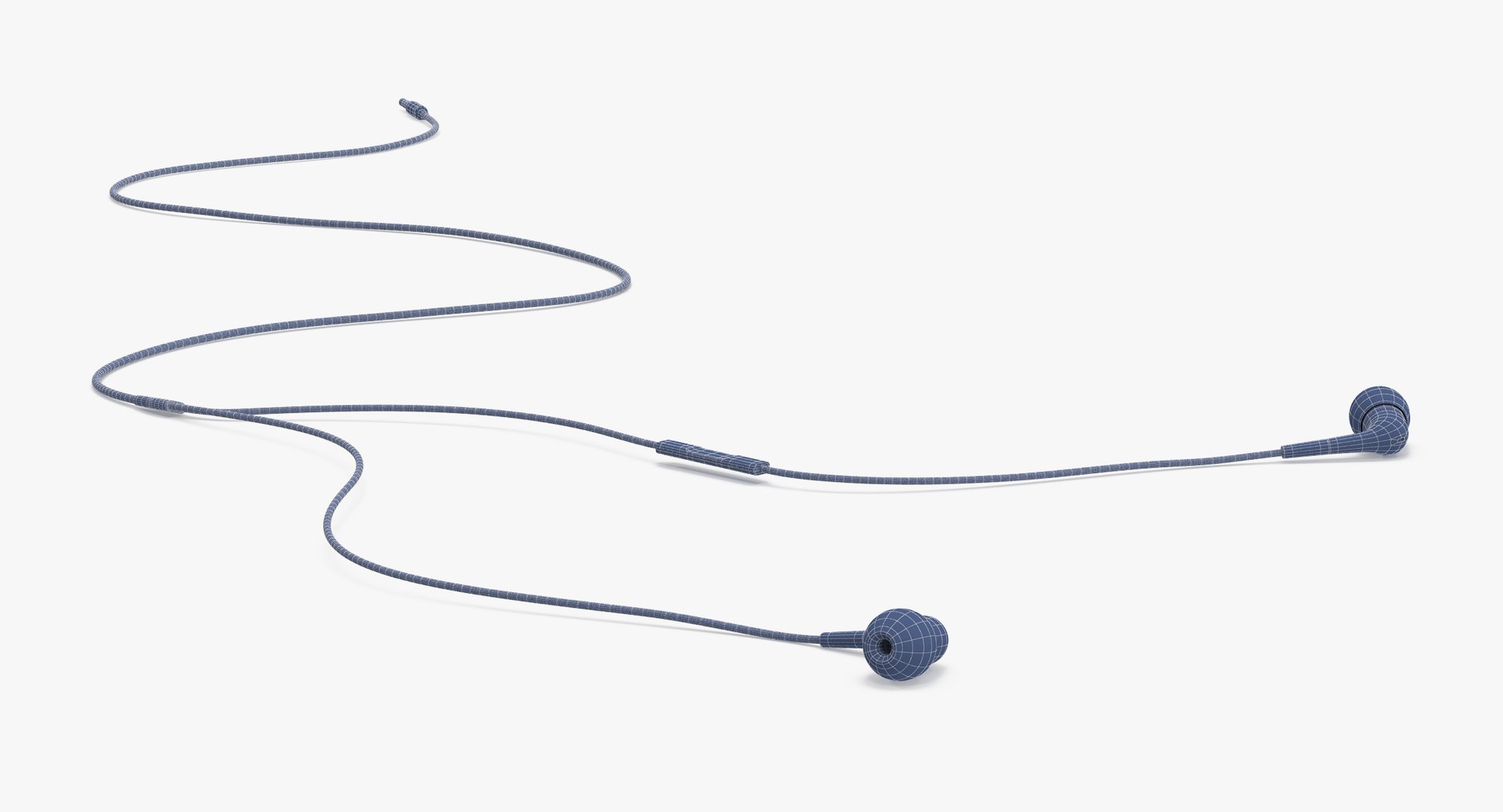 inear headphones poses 3d c4d