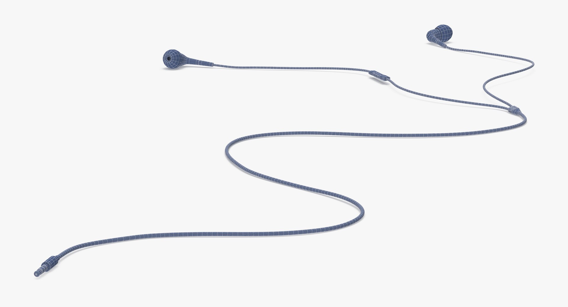 inear headphones poses 3d c4d