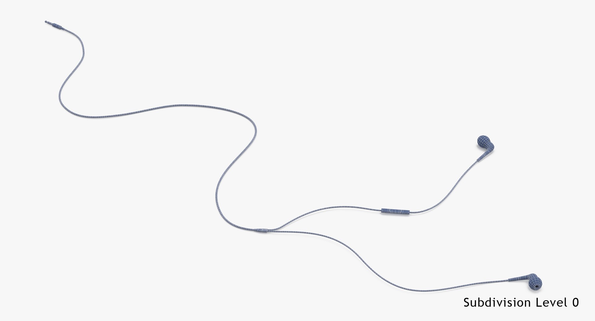 inear headphones poses 3d c4d