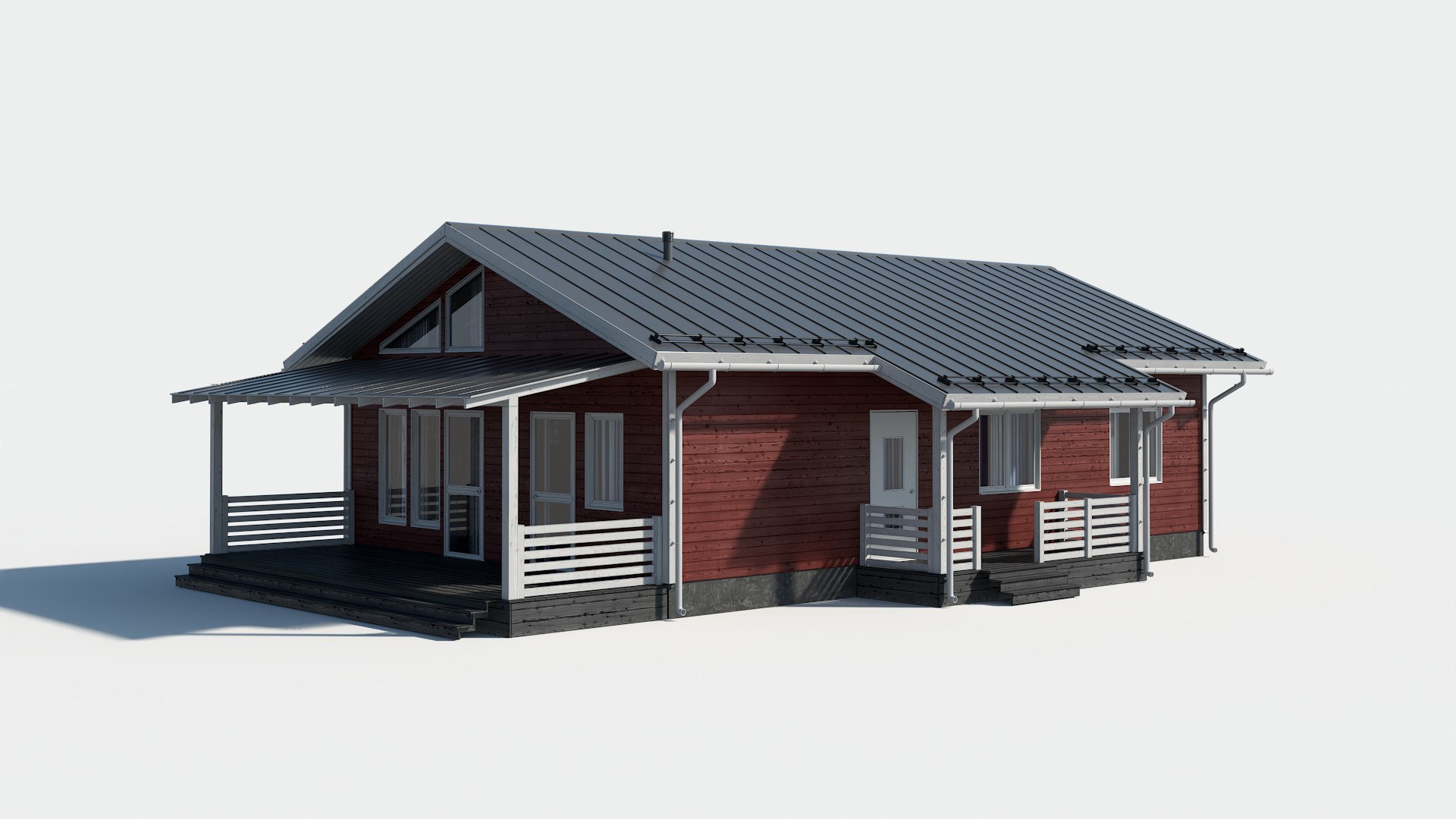 Private Houses Collection for medium and far views 3D model ...