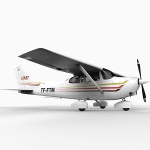 3d model of skyhawk sp 172
