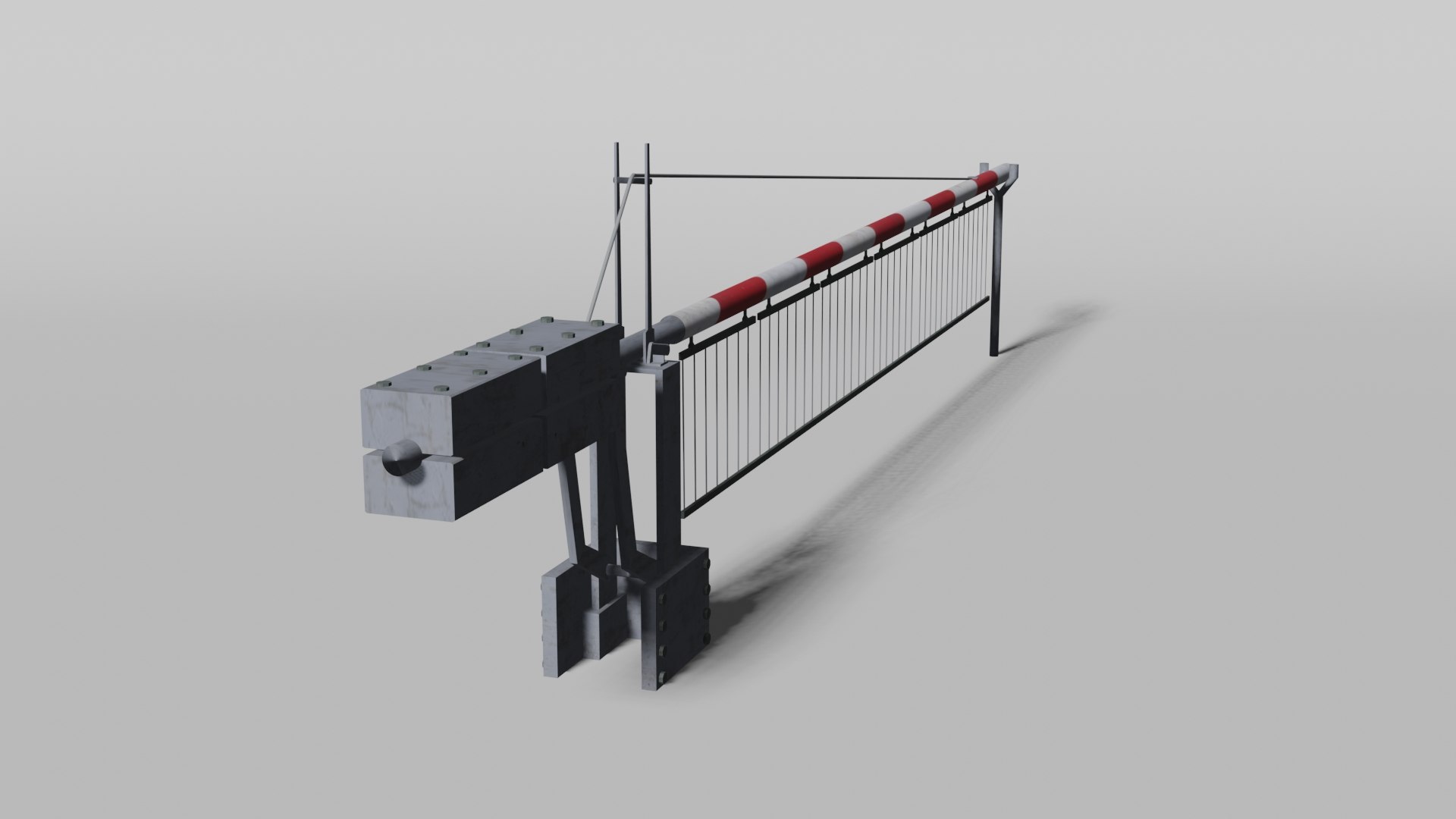 3D Railway Crossing Gate - TurboSquid 2167850