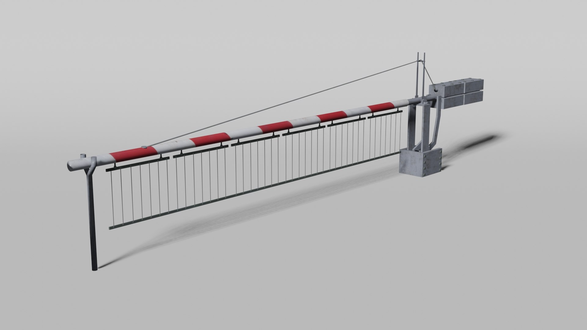 3D Railway Crossing Gate - TurboSquid 2167850