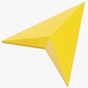 gps navigation arrow symbol 3D model
