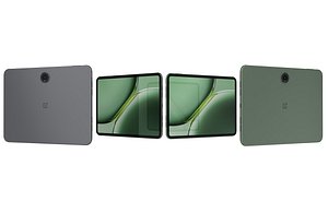 OnePlus Pad Pro Black And Green Low Poly model