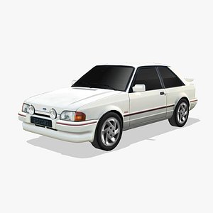 Ford Escort XR3i 1986 3D model