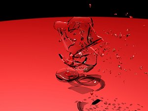 free bullet glass 3d model