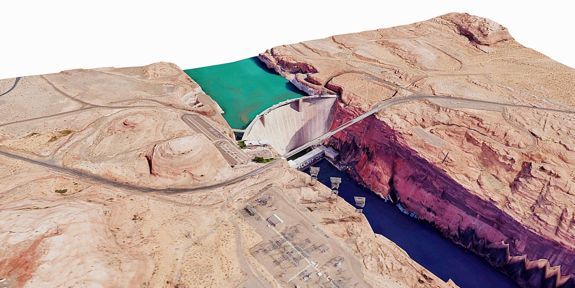 Glen Canyon Dam 3d Model Turbosquid 2040664 7777