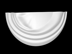 3d model of half circle