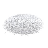 Raw white rice pile