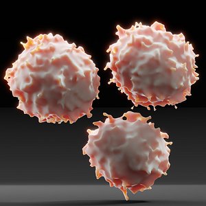 lymphocyte blood cells 3D