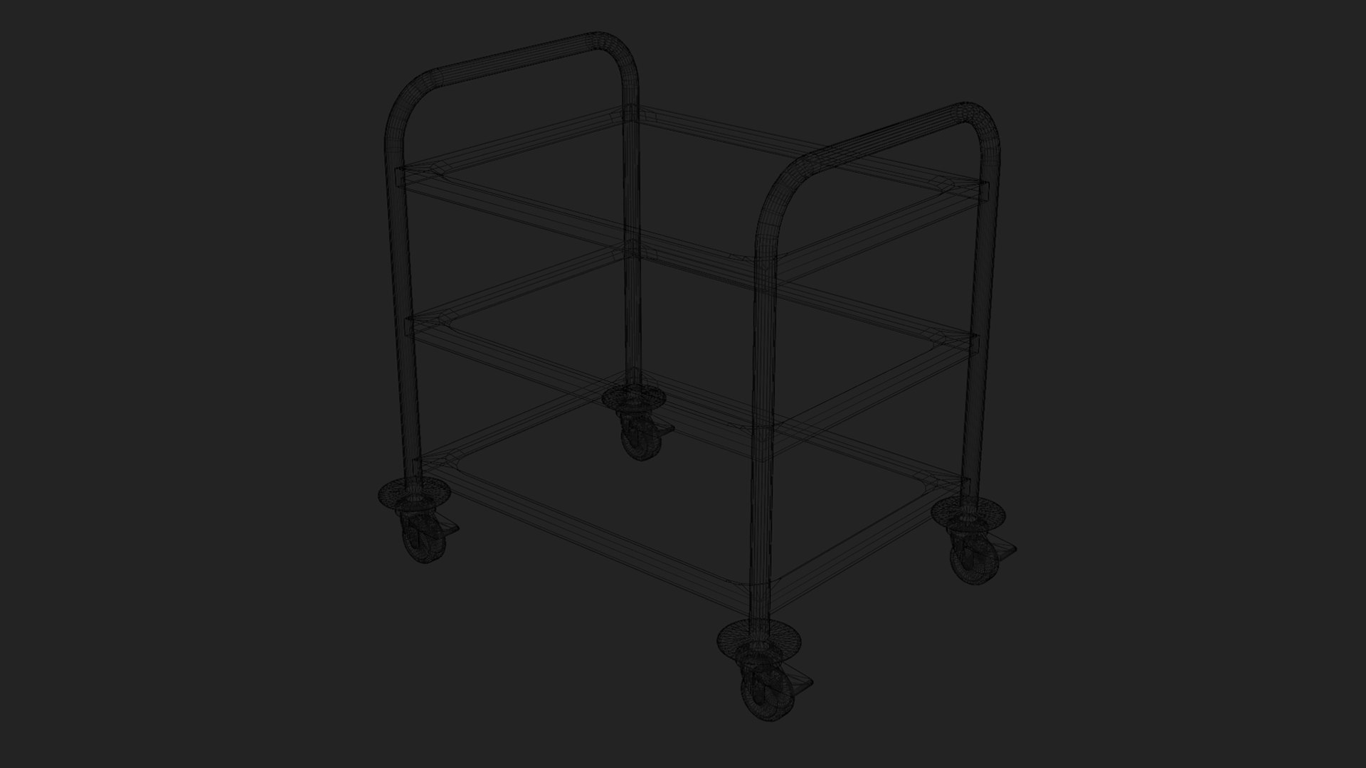 3D Service Cart TurboSquid 1956582