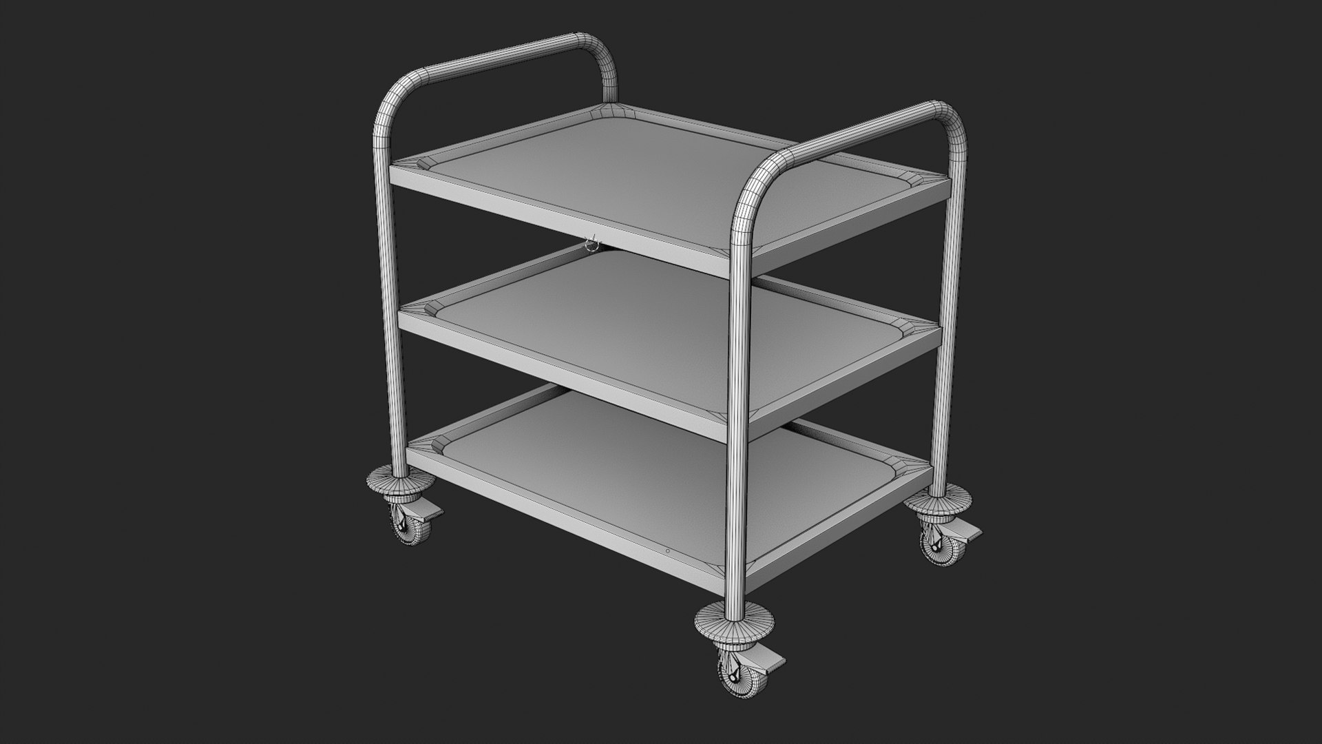3D Service Cart TurboSquid 1956582